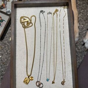 Gold and Silver Necklace Set